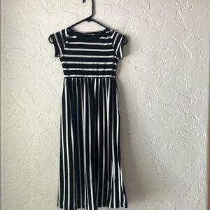 Black and White Striped Dress